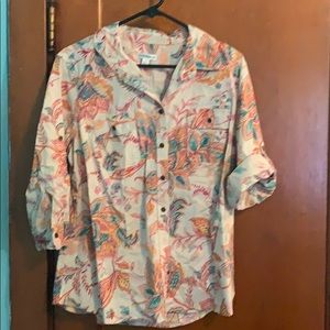 3/4 sleeve blouse large